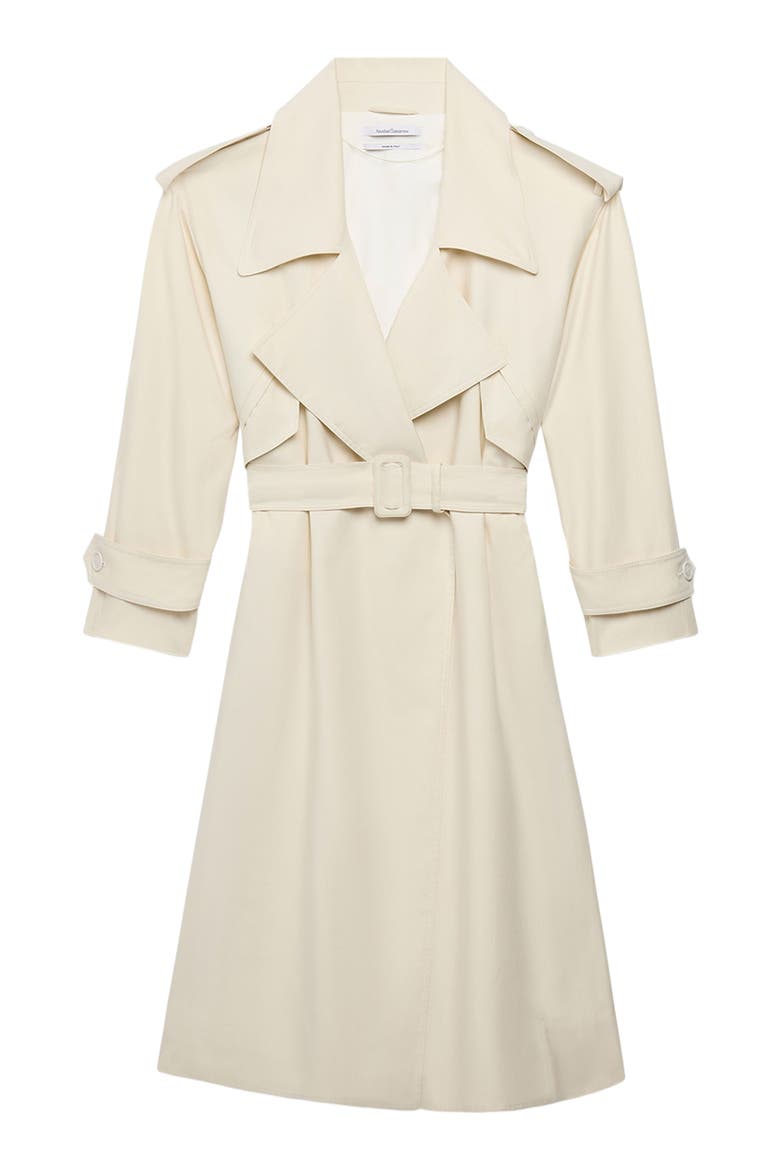 Soft Trench, Alternate, color, OFF WHITE