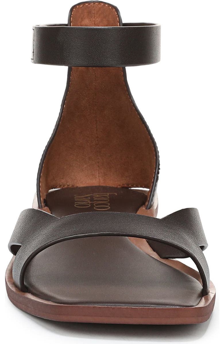 Franco Sarto Elisa Ankle Strap Sandal, Alternate, color, Chocolate Brown