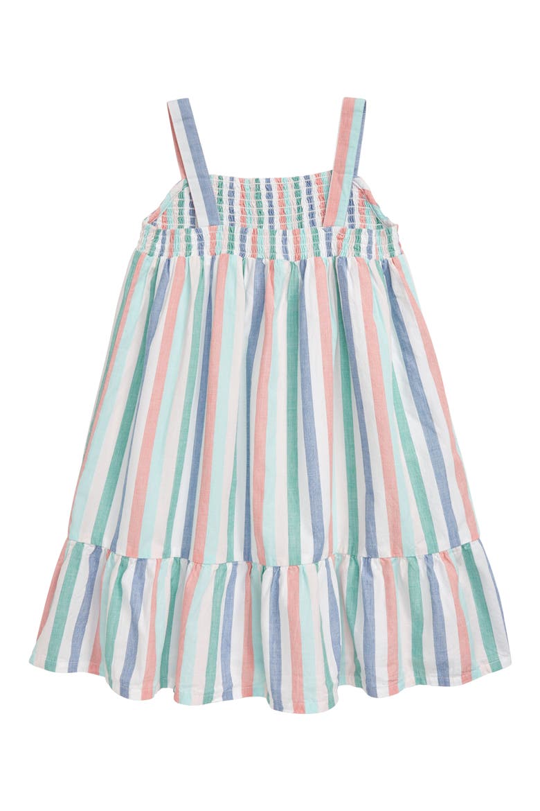 Rainbow Stripe Sundress, Alternate, color, WHITE- MULTI VERTICAL STRIPE