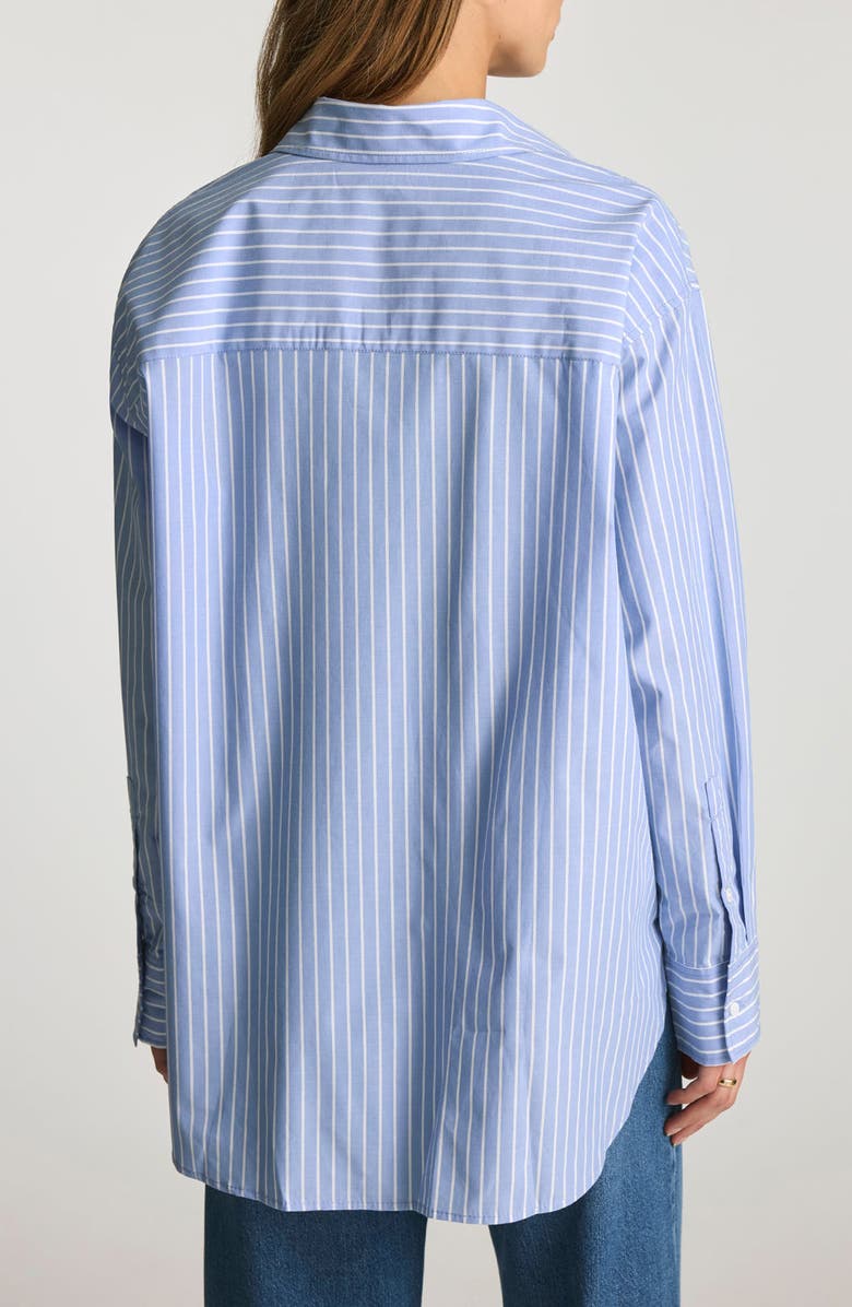 Mavi Jeans Stripe Relaxed Fit Cotton Button-Up Shirt, Alternate, color, 