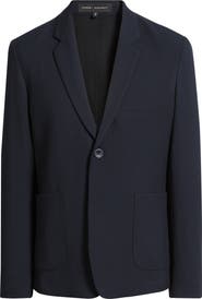 Robert Barakett Shaw Navy Textured Stretch Sport Coat
