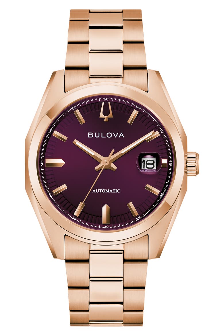 Surveyor Automatic Bracelet Watch, 39mm, Main, color, ROSE GOLD-TONE