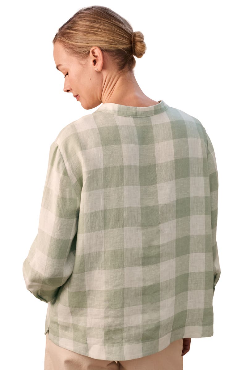 Celtic & Co. Check Swing Blouse, Alternate, color, Mineral Check