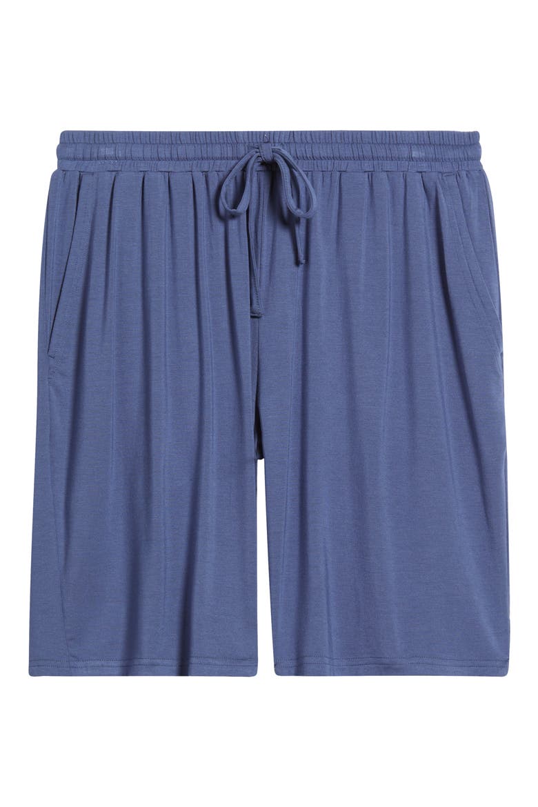 Moonlight Modal Blend Drawstring Lounge Shorts, Alternate, color, BLUE INDIGO