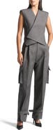 Manière De Voir Danielle Tailored Pleated Cargo Trousers