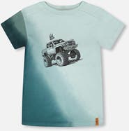 Deux par Deux Organic Cotton Jersey T-Shirt with Turquoise