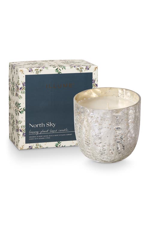 ILLUME® North Sky Mercury Glass Candle in North Sky Silver 