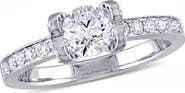 Julianna B. Diamond Engagement Ring with Heart-Design 14k