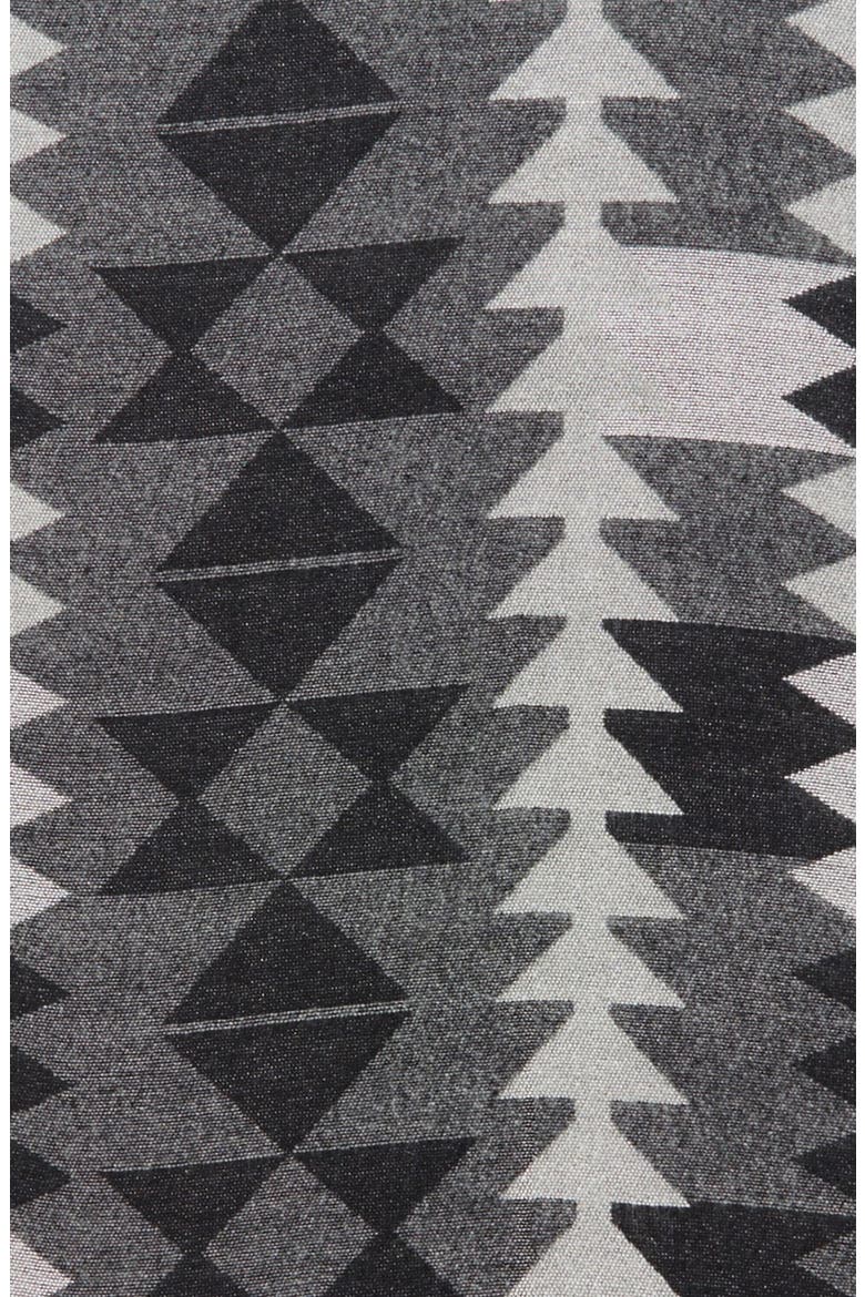 Geometric Blanket Scarf, Alternate, color, BLACK/ GREY