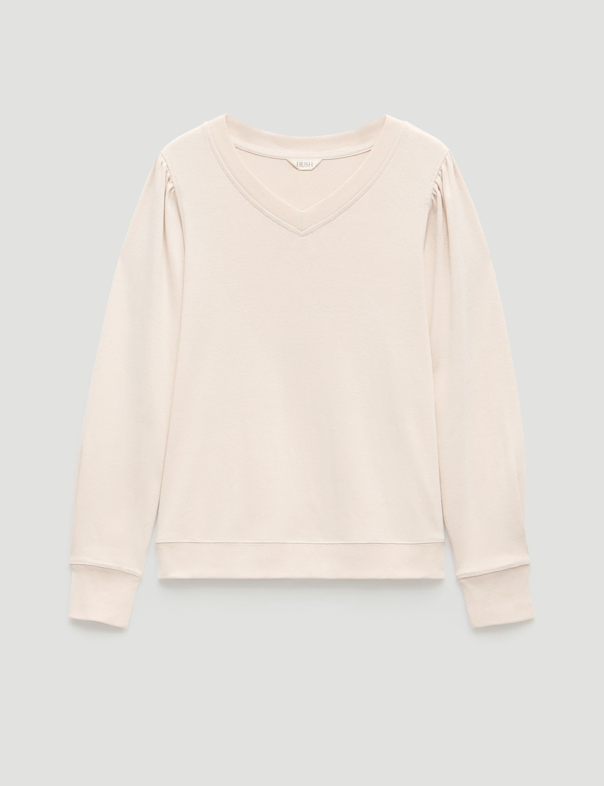 Emily V-Neck Puff Sleeve Top - image 2