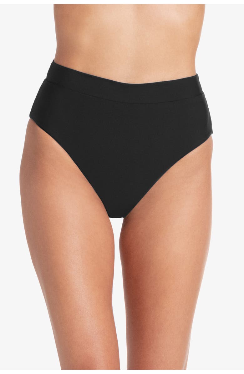 HELEN JON Soft Band High Waist Bottom, Main, color, Black