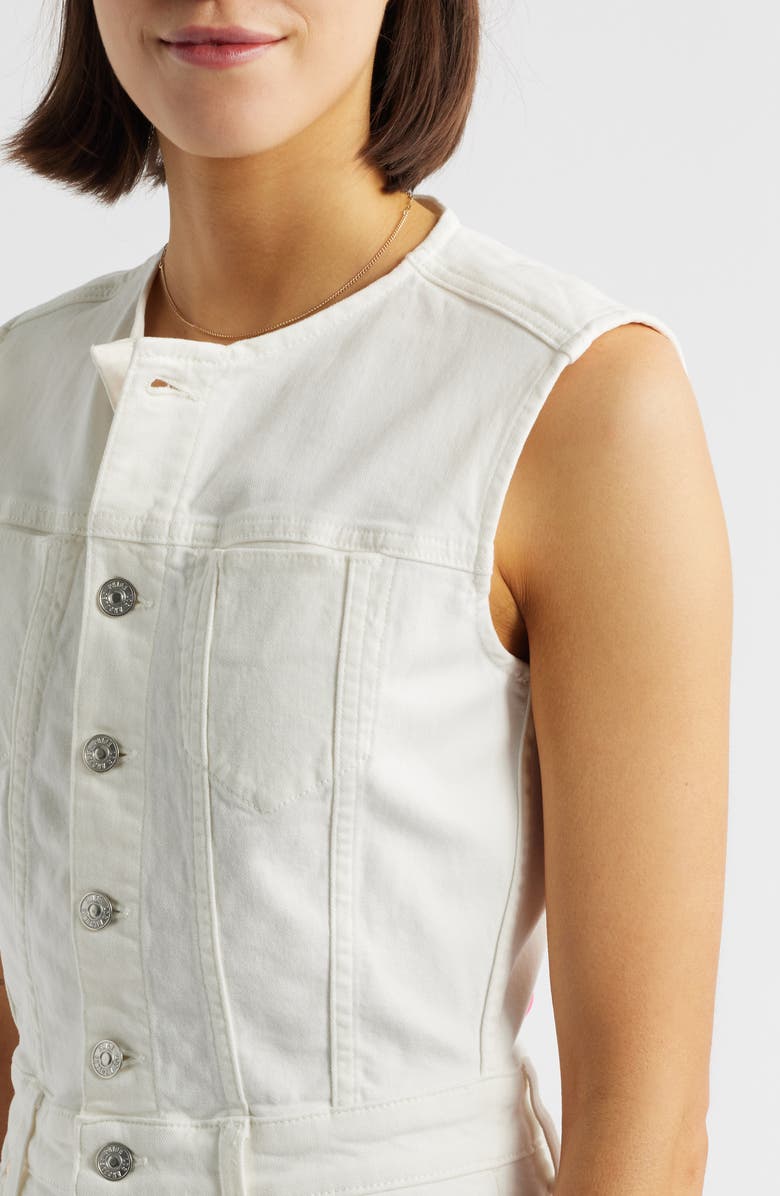 PAIGE Cirie Ankle Straight Leg Jumpsuit, Alternate, color, Tonal Ecru