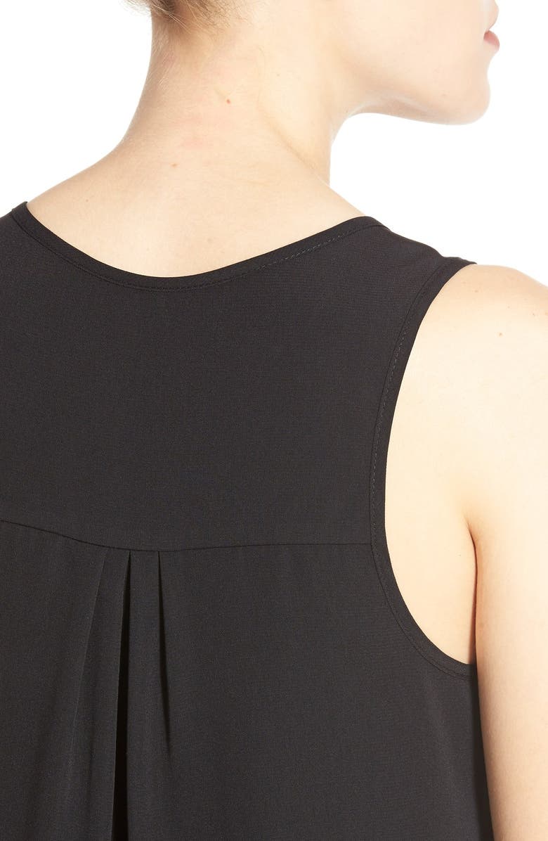 Halogen<sup>®</sup> Scoop Neck Woven Tank, Alternate, color, 