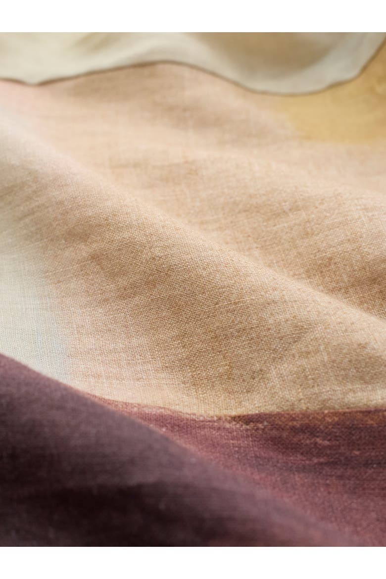 Linen Gathered Waist Tunic, Alternate, color, COLOUR IN SKY