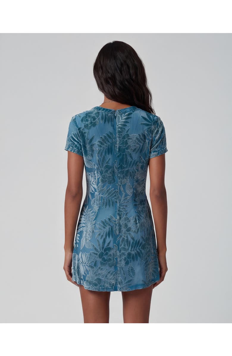 Lords of Harlech Country Floral Womens V-neck Mini Dress, Alternate, color, Country Floral Teal