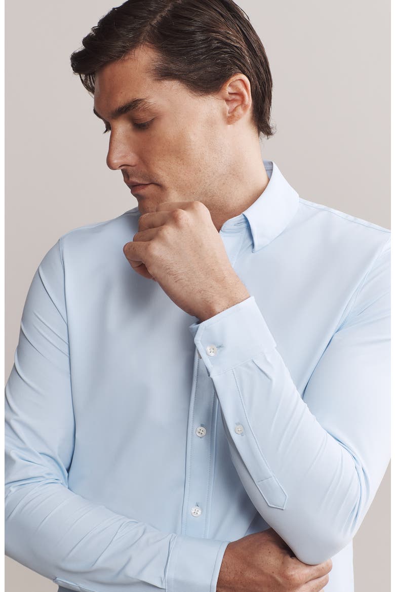 Commuter Classic Fit Stretch Button-Up Shirt, Alternate, color, BUSINESS BLUE