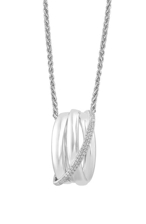 Diamond Pendant Necklace - 0.22ct.
