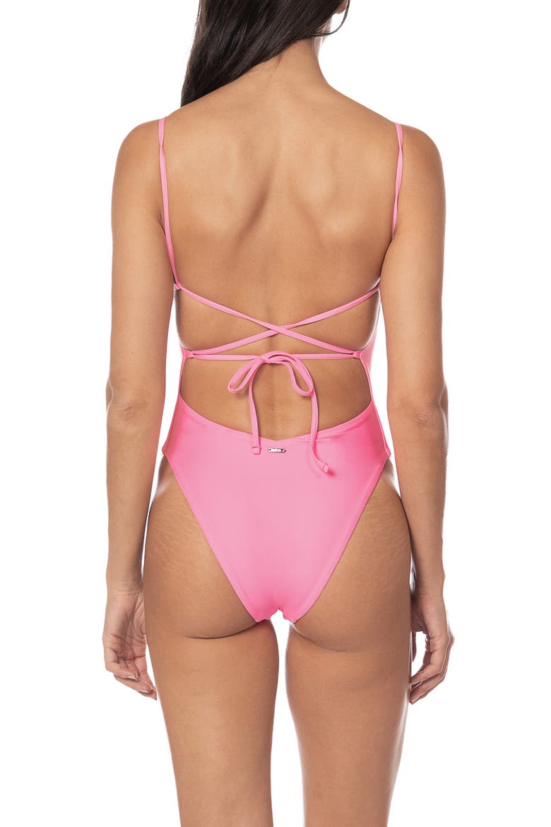 Pink Brittany One-Piece Swimsuit, Alternate, color, PINK