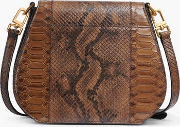 Donna Karan New York Bellerose Flap Python Crossbody | Nordstrom