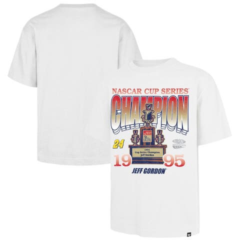 Men
s 
47  White Jeff Gordon 1995 NASCAR Cup Series Champion Race Day Foundation T-Shirt