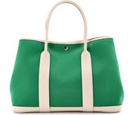 Pre-Owned Hermes Garden Party Tote Toile and Leather 36