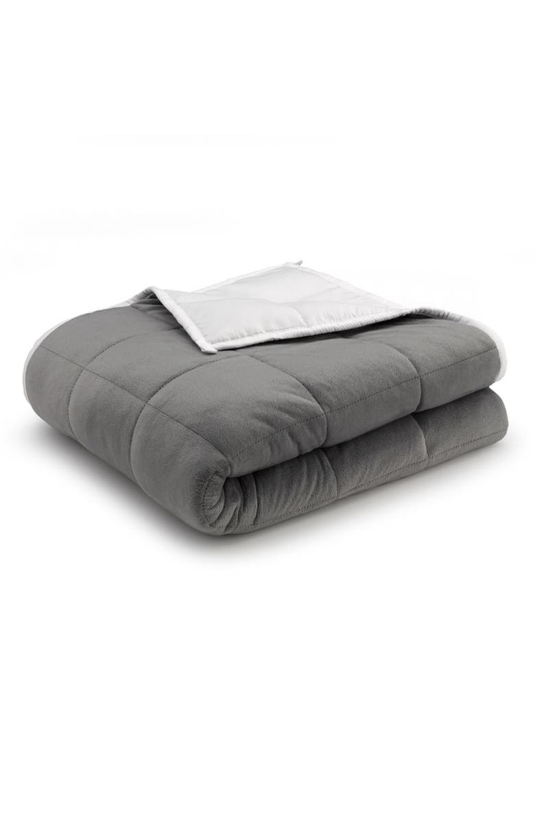 ELLA JAYNE HOME Weighted Blanket - 12 lbs., Main, color, Grey/White