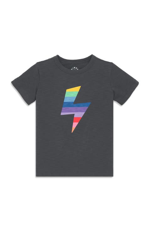 Kids Rainbow Bolt Tee