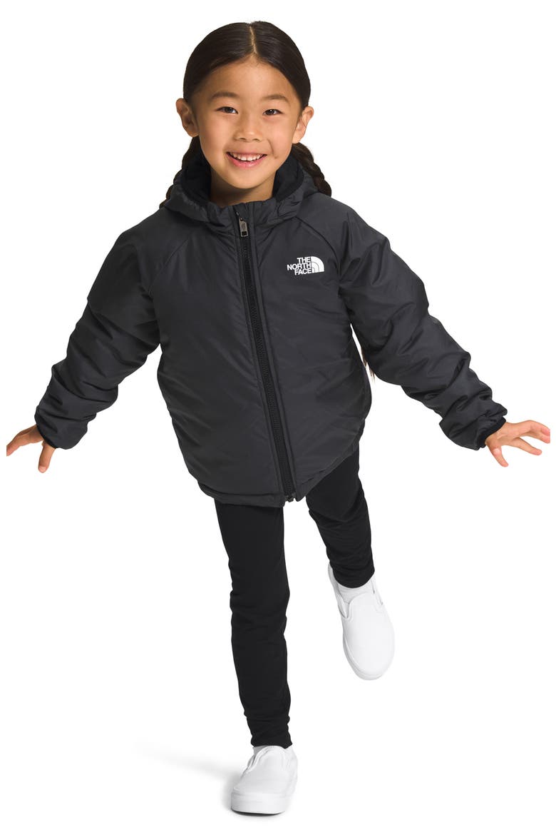 Kids' Perrito Reversible Water Repellent Jacket, Alternate, color, BLACK/ ASPHALT GREY