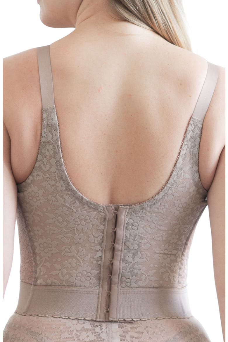 Longline Wireless Shaping Bra with Expandable Cups, Alternate, color, Mocha