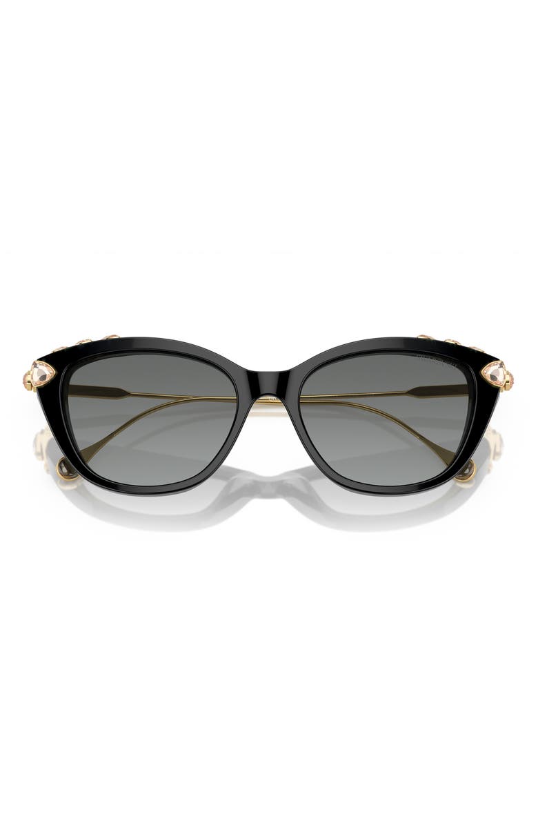 Swarovski 53mm Gradient Cat Eye Sunglasses, Alternate, color, 