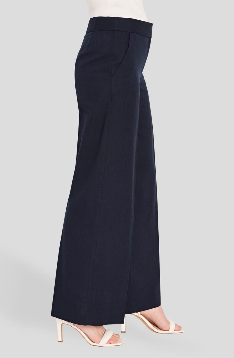 Tahari ASL Wide Leg Pants, Alternate, color, New Navy