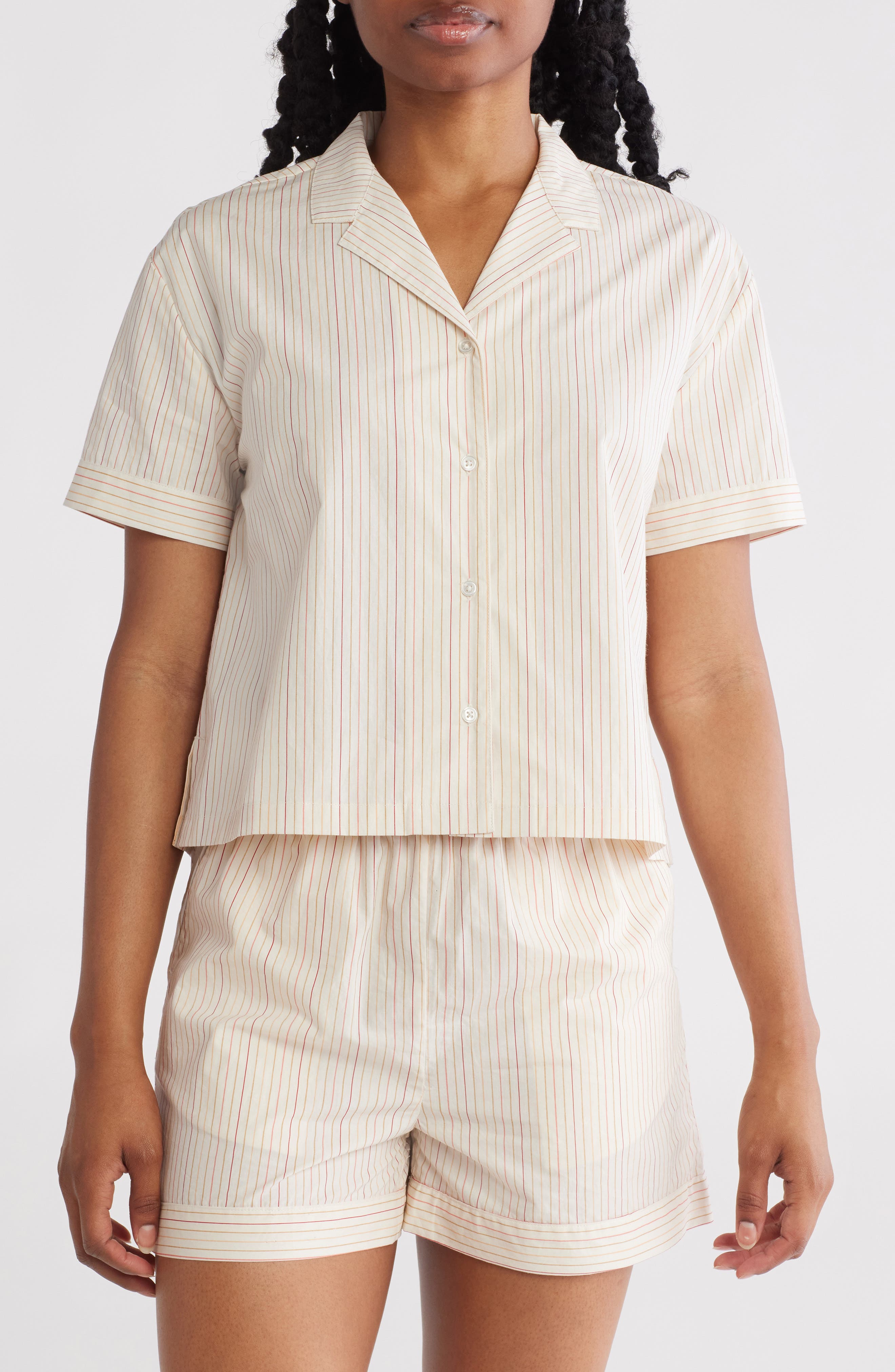 Hurley Wildest Dreams Short Sleeve Cotton Button-Up Shirt