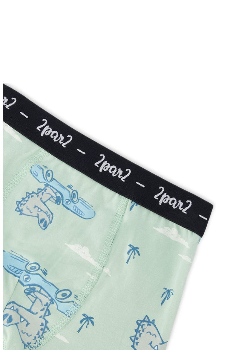 Organic Cotton Adventure Boxers Pack Of 3, Alternate, color, Beige Printed Trucks