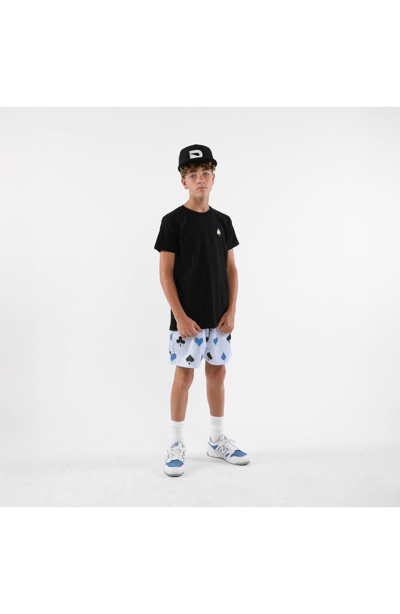 The Drip Shop King Of Aces Graphic Tee - Big Kid, Alternate, color, Black