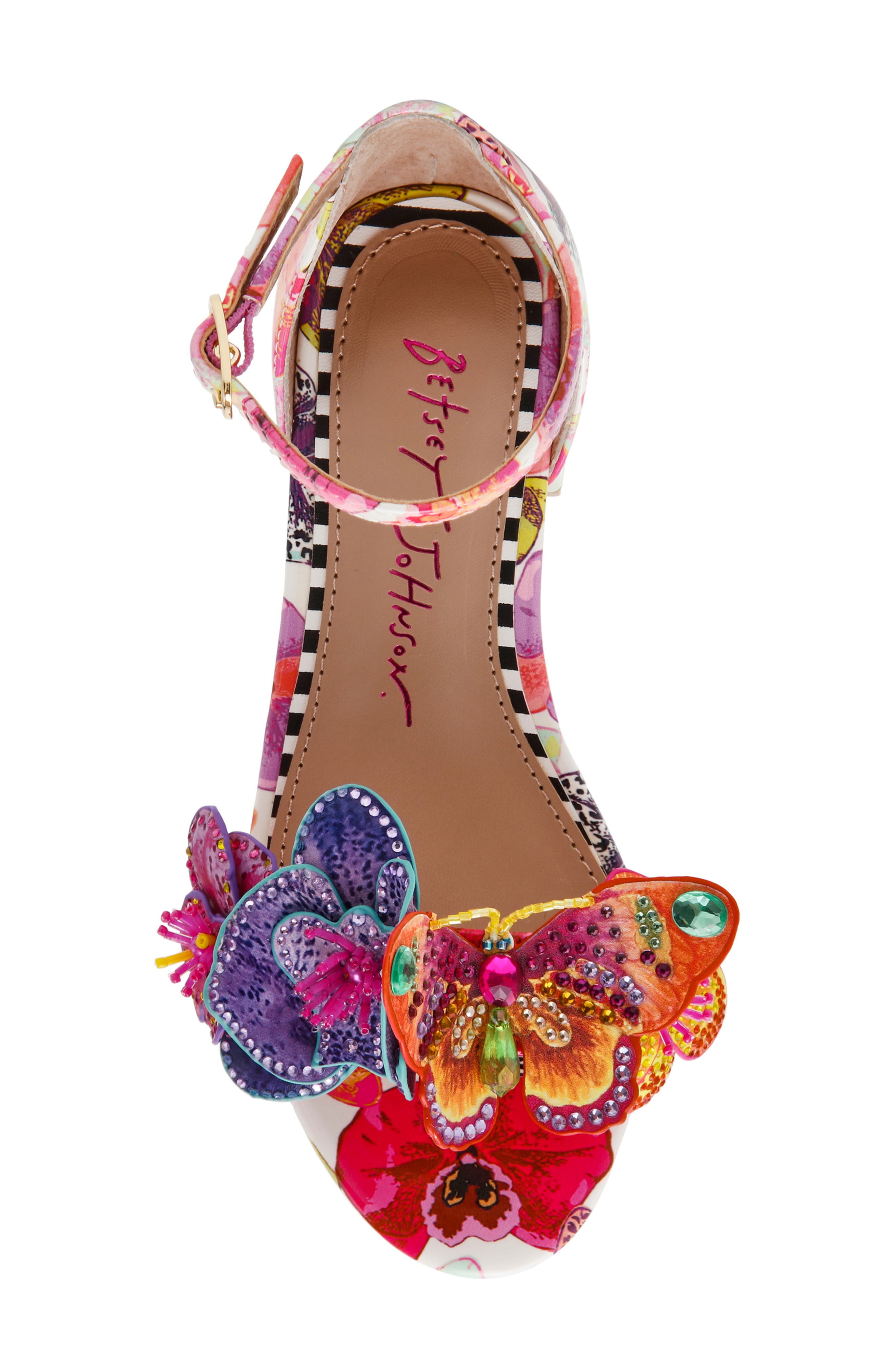 Kids' Camil Ankle Strap Sandal, Alternate, color, WHITE MULTI