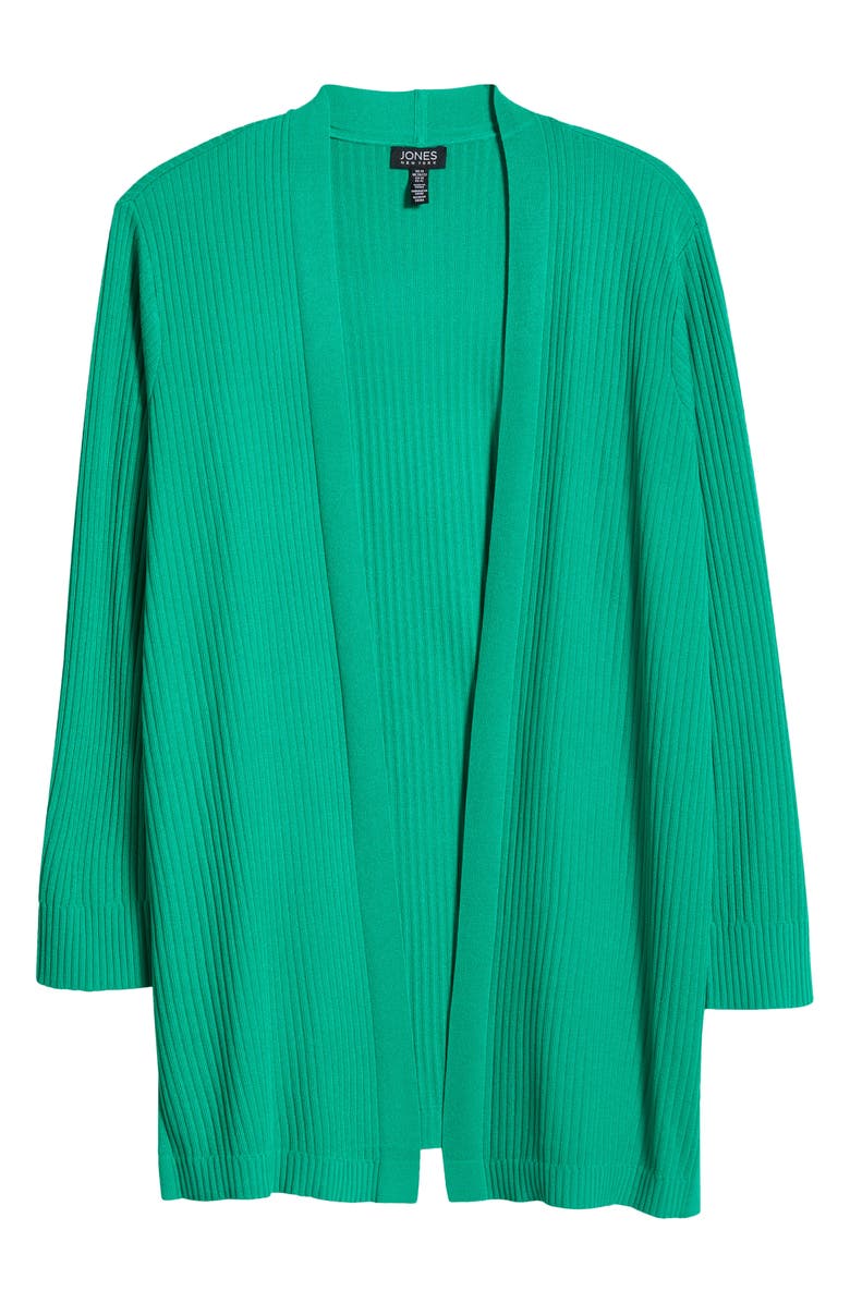 Jones New York Open Front Rib Cardigan, Alternate, color, 