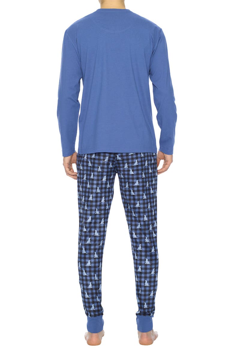 Chalet Pajamas, Alternate, color, BLUE