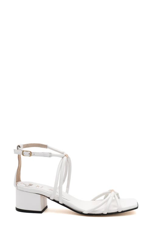 Amalfi By Rangoni Manchester Ankle Strap Sandal In White Parmasoft