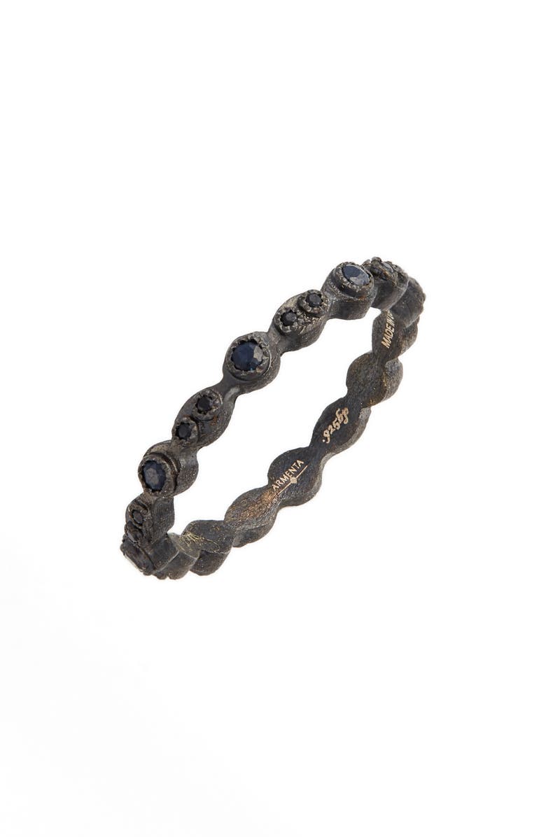Armenta Old World Black Stackable Ring, Main, color, 