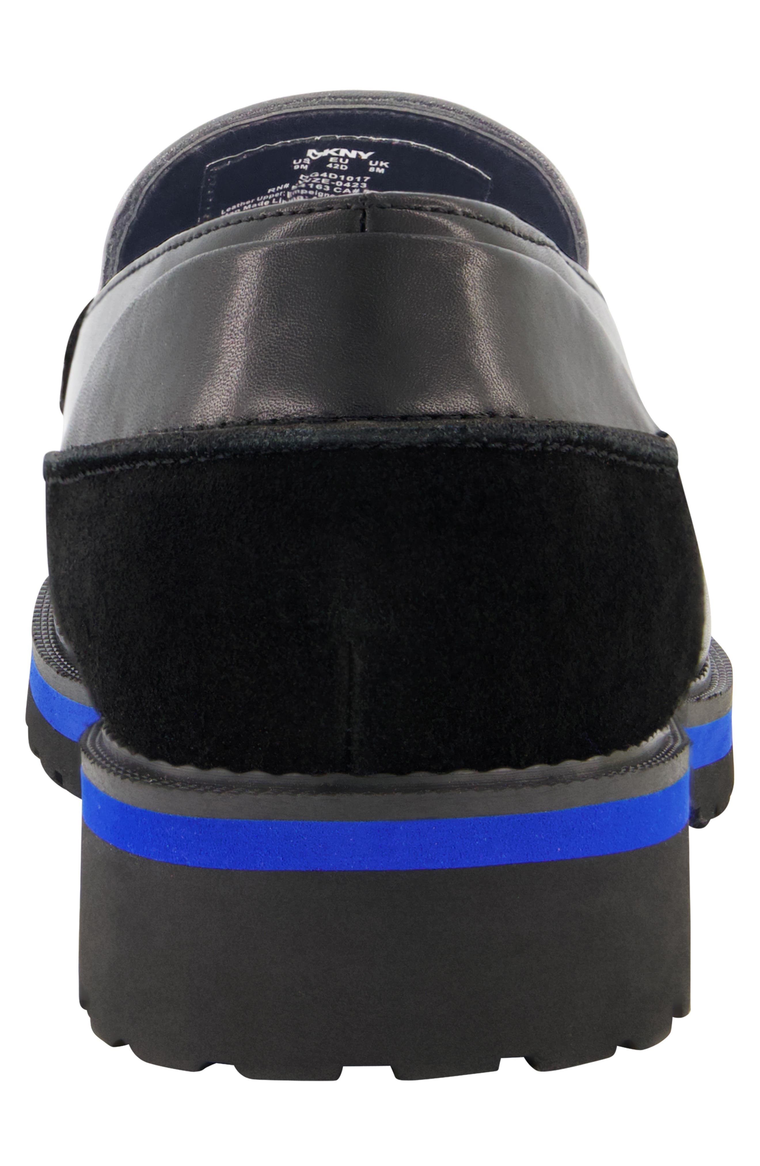 DKNY Leather Penny Loafer, Alternate, color, 