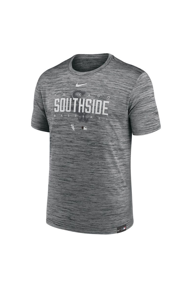 Men's Nike Anthracite Chicago White Sox City Connect Velocity Practice Performance T-Shirt, Alternate, color, Anthracite
