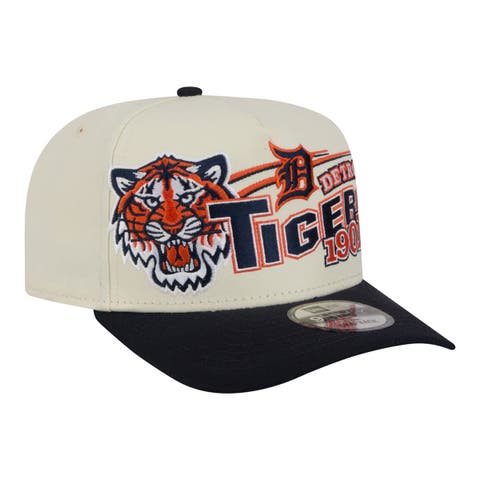 Men's New Era  Cream/Navy Detroit Tigers Classic A-Frame 9FIFTY Snapback Hat