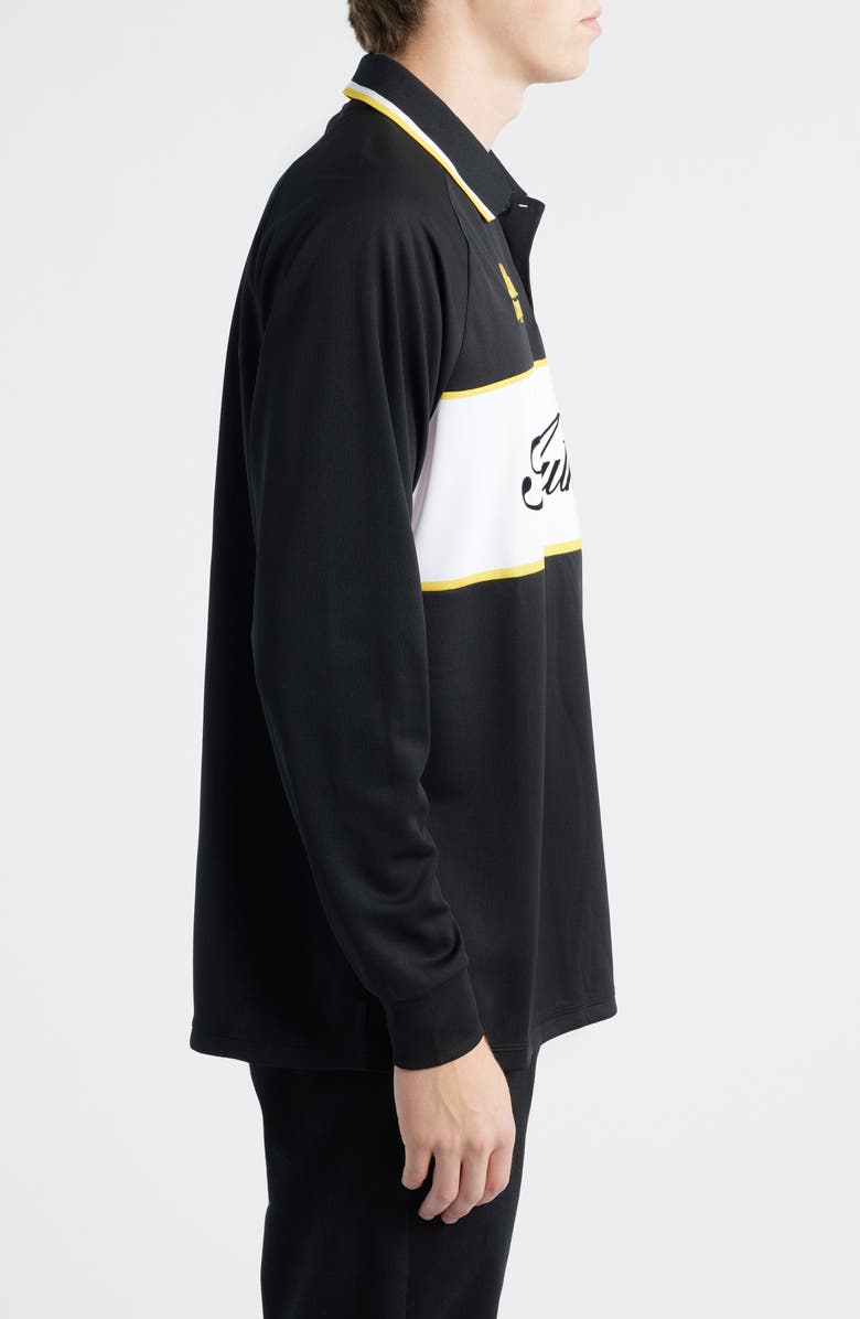 KAPPA Odran Authentic Soccer Shirt, Alternate, color, Black - Yellow Spectra - White