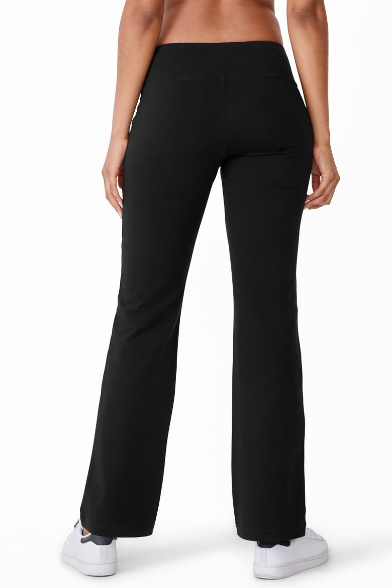 Women's Cotton Stretch Slim Bootleg Pant, Alternate, color, Black