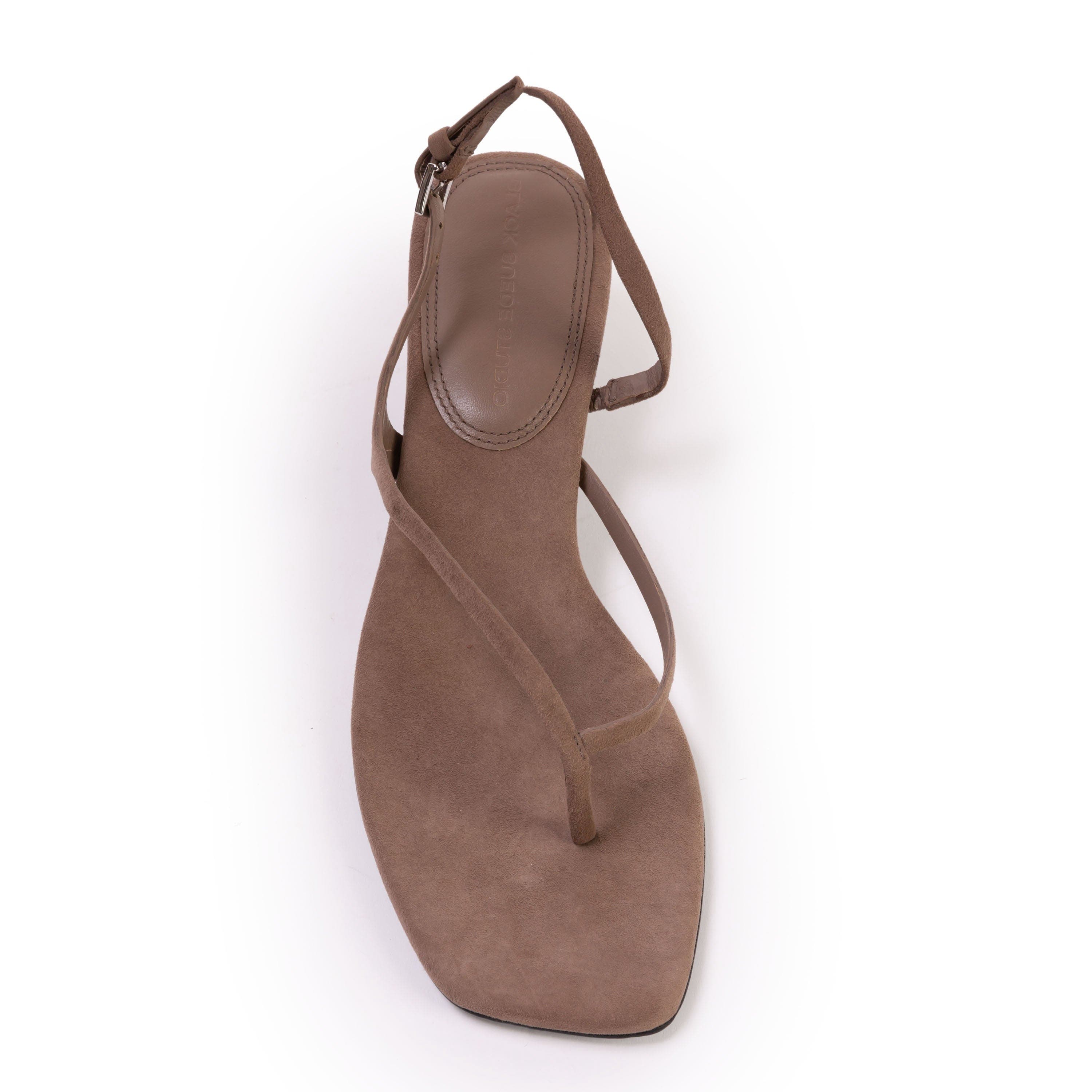 Mehak 35 Suede Sandal, Alternate, color, Taupe Suede