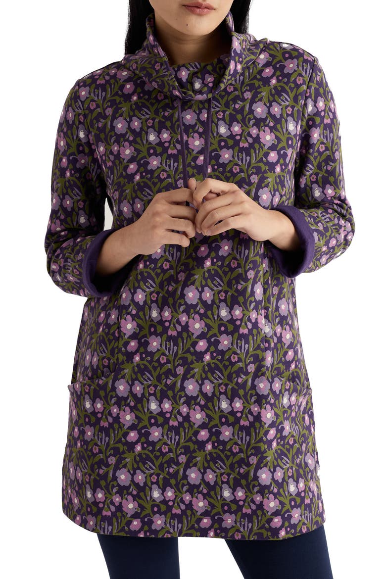 Formative Floral Tunic, Main, color, BLOTTED ANEMONE DARK