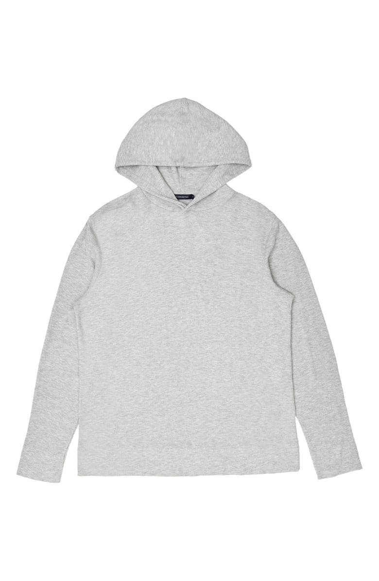 French Connection Men's Waffle Knit Cotton Hoodie, Main, color, 