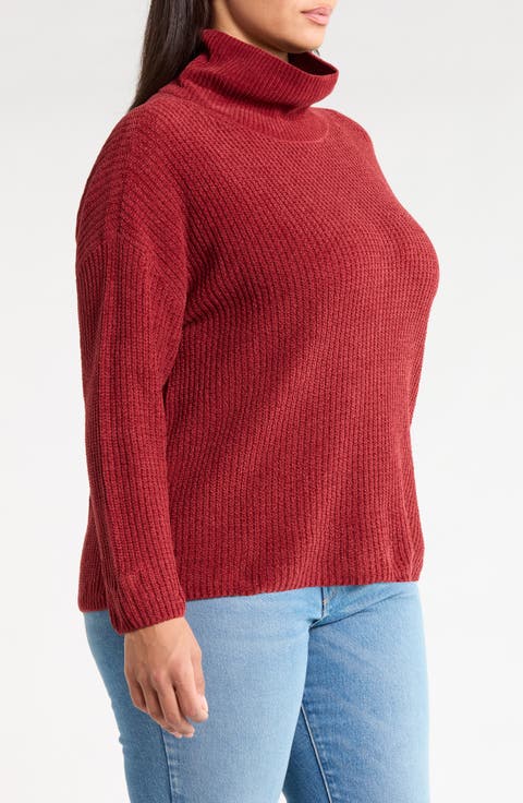 Chenille Turtleneck Sweater