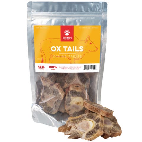 Ox Tails, 3oz Dog Treats, Freeze Dried, Single Ingredient