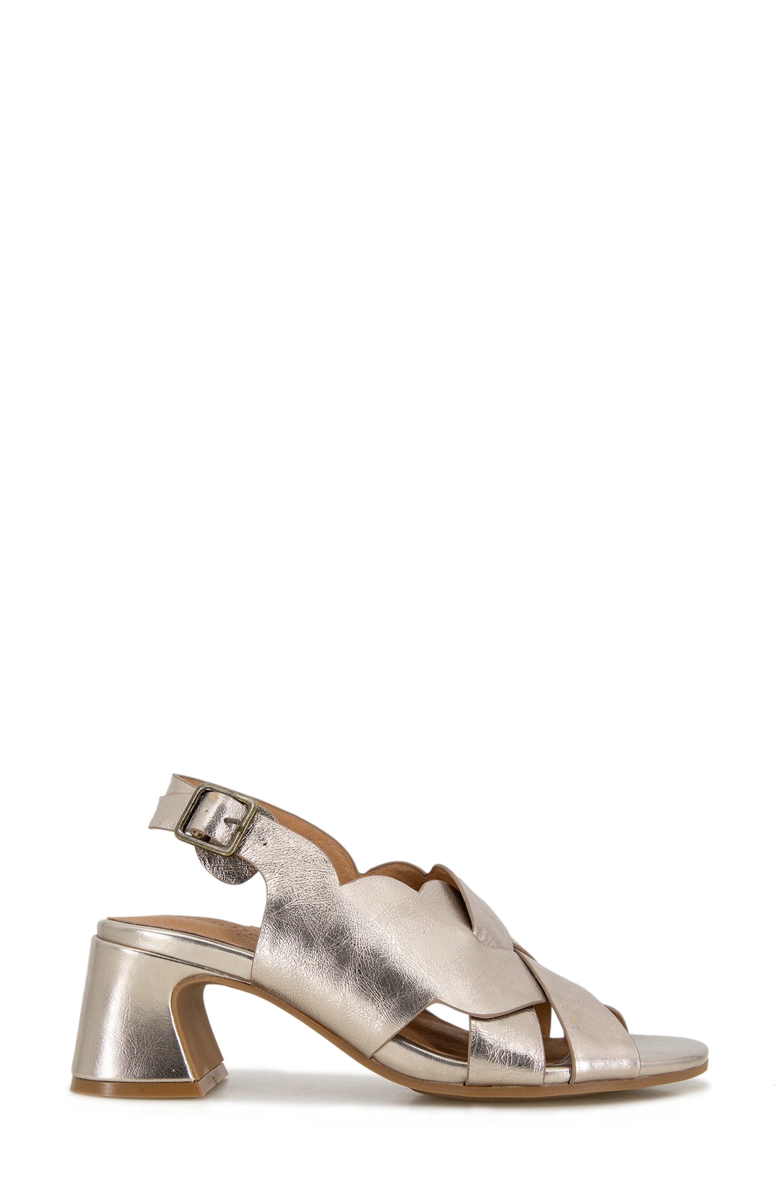 Ivy Strappy Slingback Sandal, Alternate, color, PLATINO